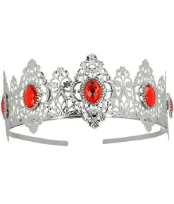 Diadem med røde sten