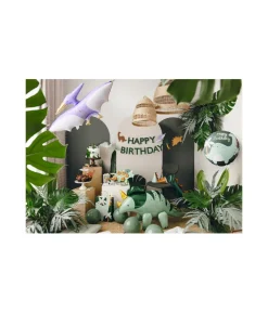 Dinosaur folieballon Happy Birthday, 45 cm.
