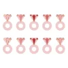 Drink tags, pink ring