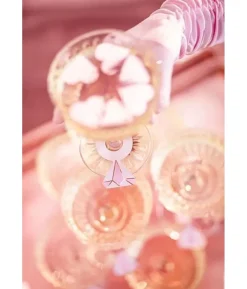 Drink tags, pink ring