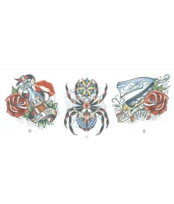 Edderkop hals tatovering