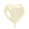 Elfenbenhvid folieballon, Hjerte