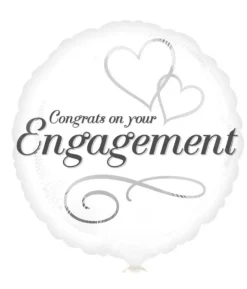 Engagement folieballon, 43 cm