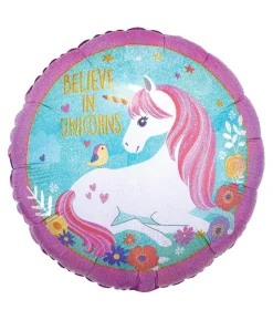 Enhjørning folieballon, 45 cm