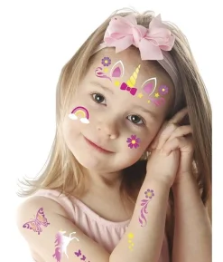 Enhjørning makeup skabelon