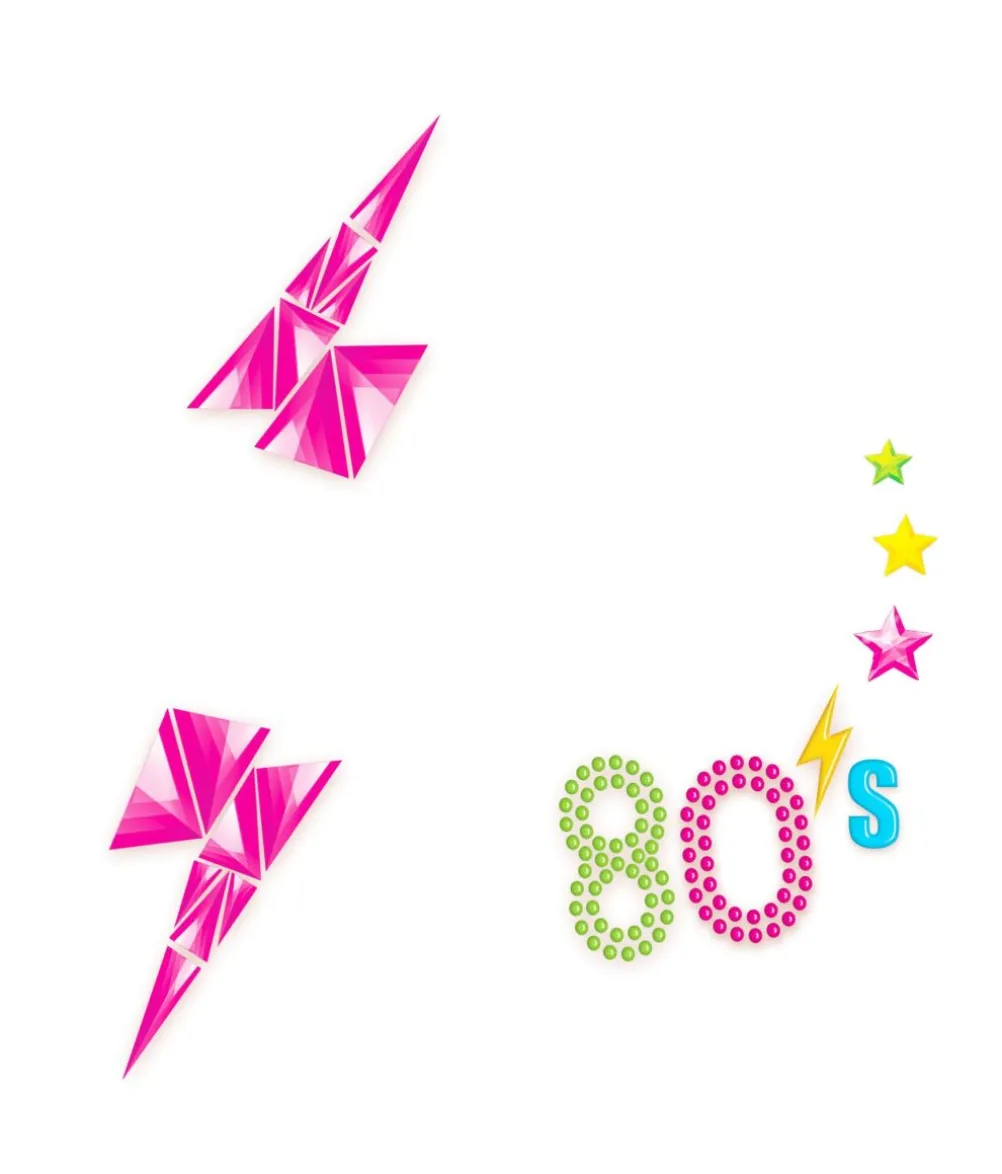 80er Ansigtssten