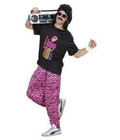 80er baggy bukser, pink