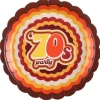 70er fest paptallerken, 23 cm