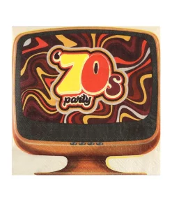 70er fest servietter, 33x33 cm