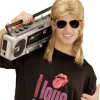 80er mullet paryk, blond