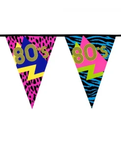80er party vimpelguirlande