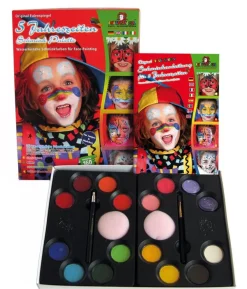 Eulenspiegel sminkepalette, 16 farver