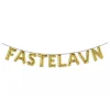 Fastelavn ballonguirlande, guld