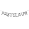 Fastelavn ballonguirlande, sølv