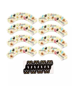Fastelavn cupcake wrapper, 8 stk