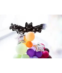 Flagermus folieballon med stjerner og måner