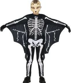 Flagermus skelet kostume