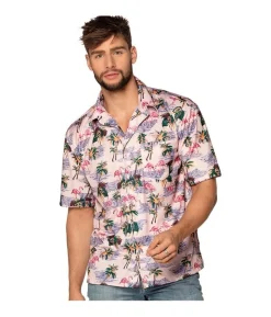 Flamingo Hawaii skjorte