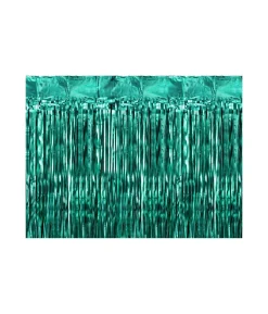 Flaskegrønt foliegardin, 100 x 200 cm