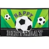Fodbold flag HAPPY BIRTHDAY