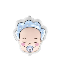 Folieballon baby boy ansigt