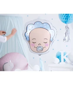 Folieballon baby boy ansigt