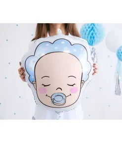 Folieballon baby boy ansigt