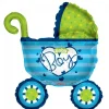 Folieballon Baby Boy barnevogn