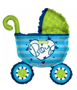 Folieballon Baby Boy barnevogn