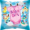 Folieballon Baby girl, 46 cm
