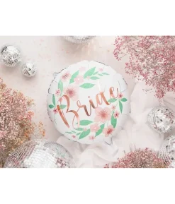 Folieballon Bride med blomster