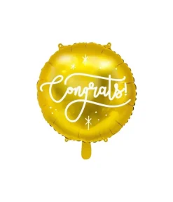 Folieballon Congrats, guld