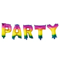 Folieballoner PARTY regnbue