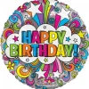 Folieballon Groovie Birthday