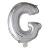 Folie ballon G, sølv 41 cm