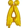 Folie ballon Ä, guld 41 cm