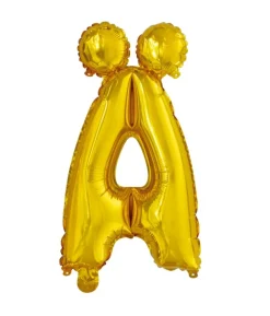 Folie ballon Ä, guld 41 cm