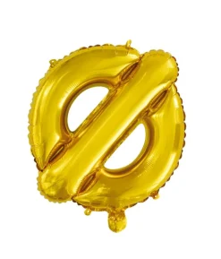 Folie ballon Ø, guld 41 cm