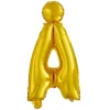 Folie ballon Å, guld 41 cm