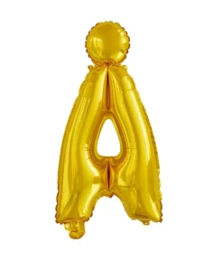 Folie ballon Å, guld 41 cm