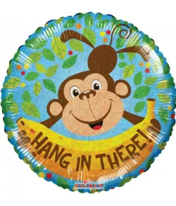 Folieballon Hang in there monkey