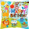 Folieballon Happy Birthday, Jungle