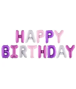 Folieballon Happy Birthday, mix