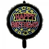Folieballon Happy Birthday neon