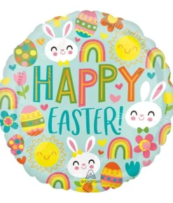 Folieballon Happy Easter, 43 cm
