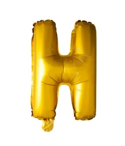 Folie ballon H, guld 41 cm