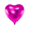 Folieballon Hjerte, fuchsia