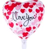 Folieballon Hjerte, I love you