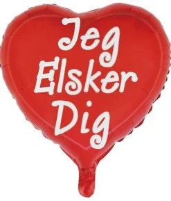 Folieballon hjerte Jeg elsker dig