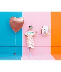 Folieballon hjerte, Rose Gold